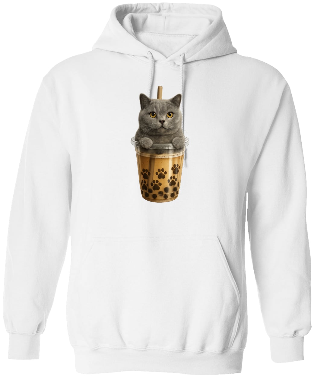 G185 Gildan Pullover Hoodie - White