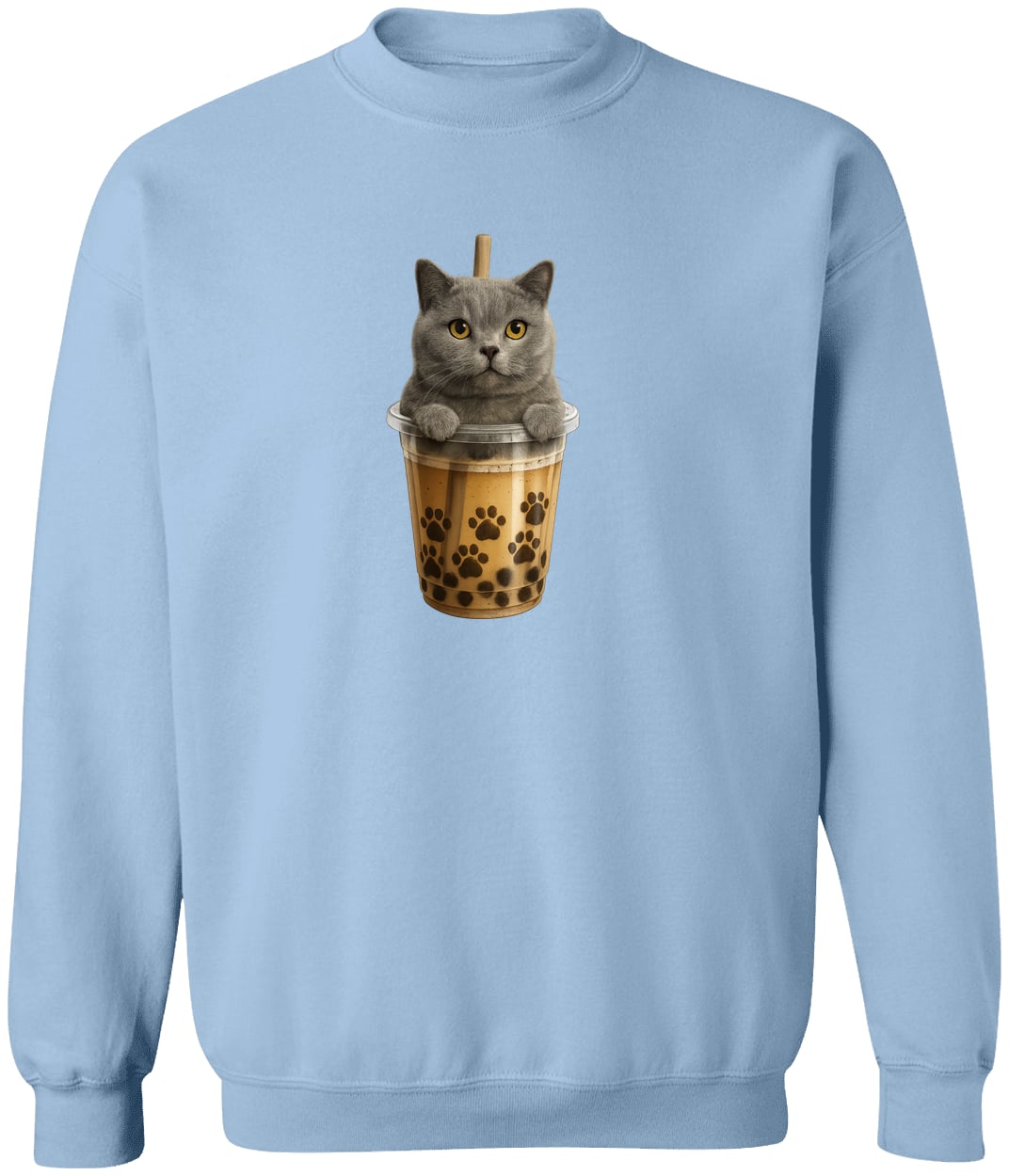 G180 Gildan Crewneck Pullover Sweatshirt - Light Blue