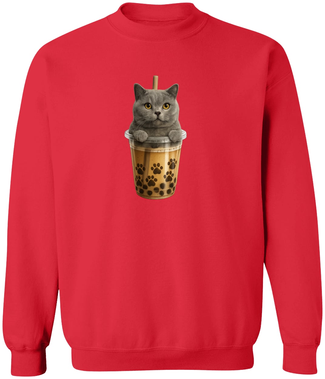 G180 Gildan Crewneck Pullover Sweatshirt - Red