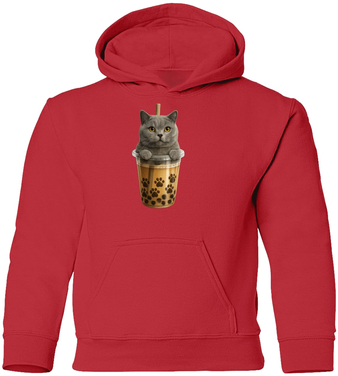 G185B Gildan Youth Pullover Hoodie - Red