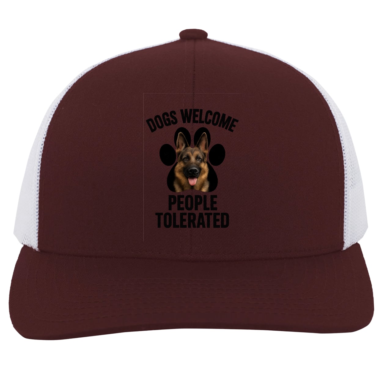 104C Trucker Snap Back - Maroon/White