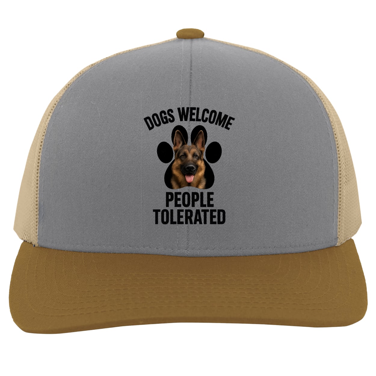 104C Trucker Snap Back - Heather/Beige/Amber