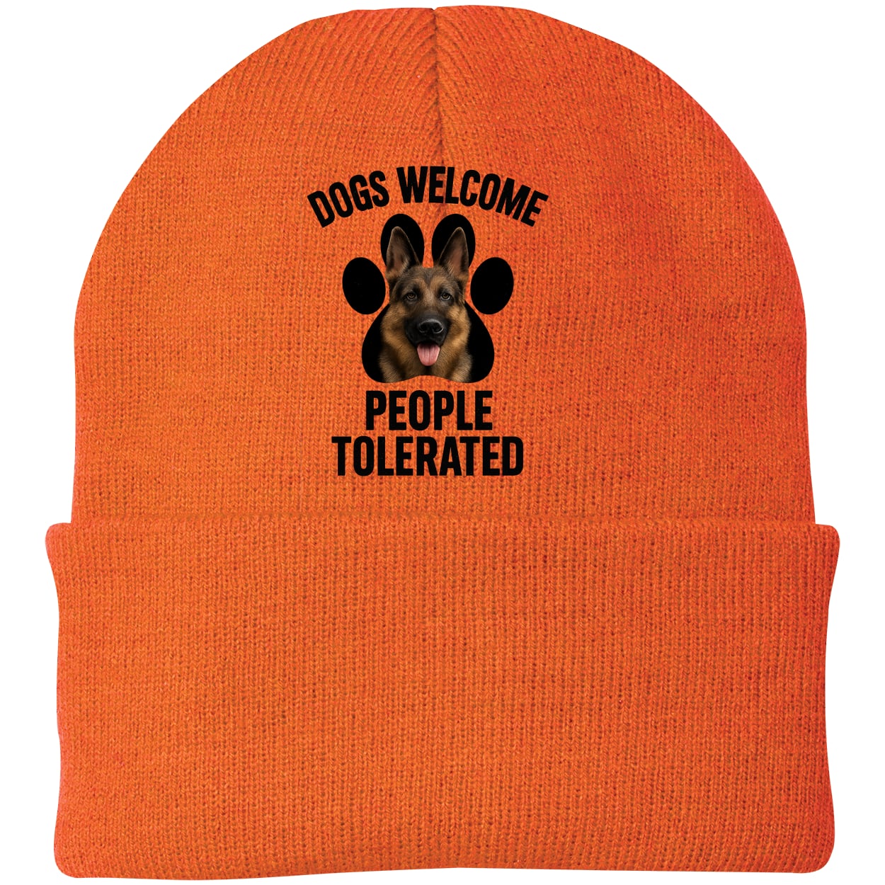 CP90 Port & Company Knit Beanie - Neon Orange
