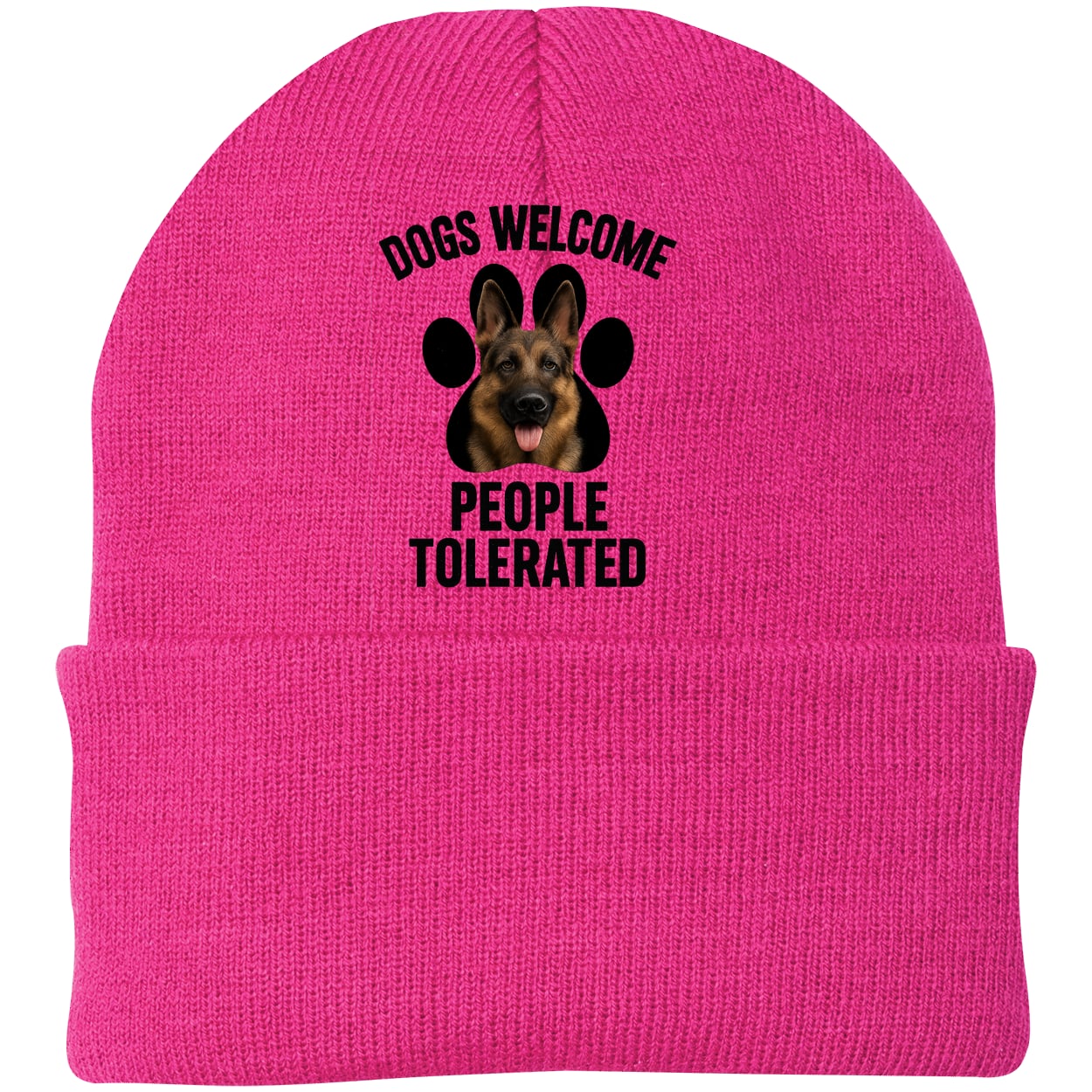 CP90 Port & Company Knit Beanie - Neon Pink