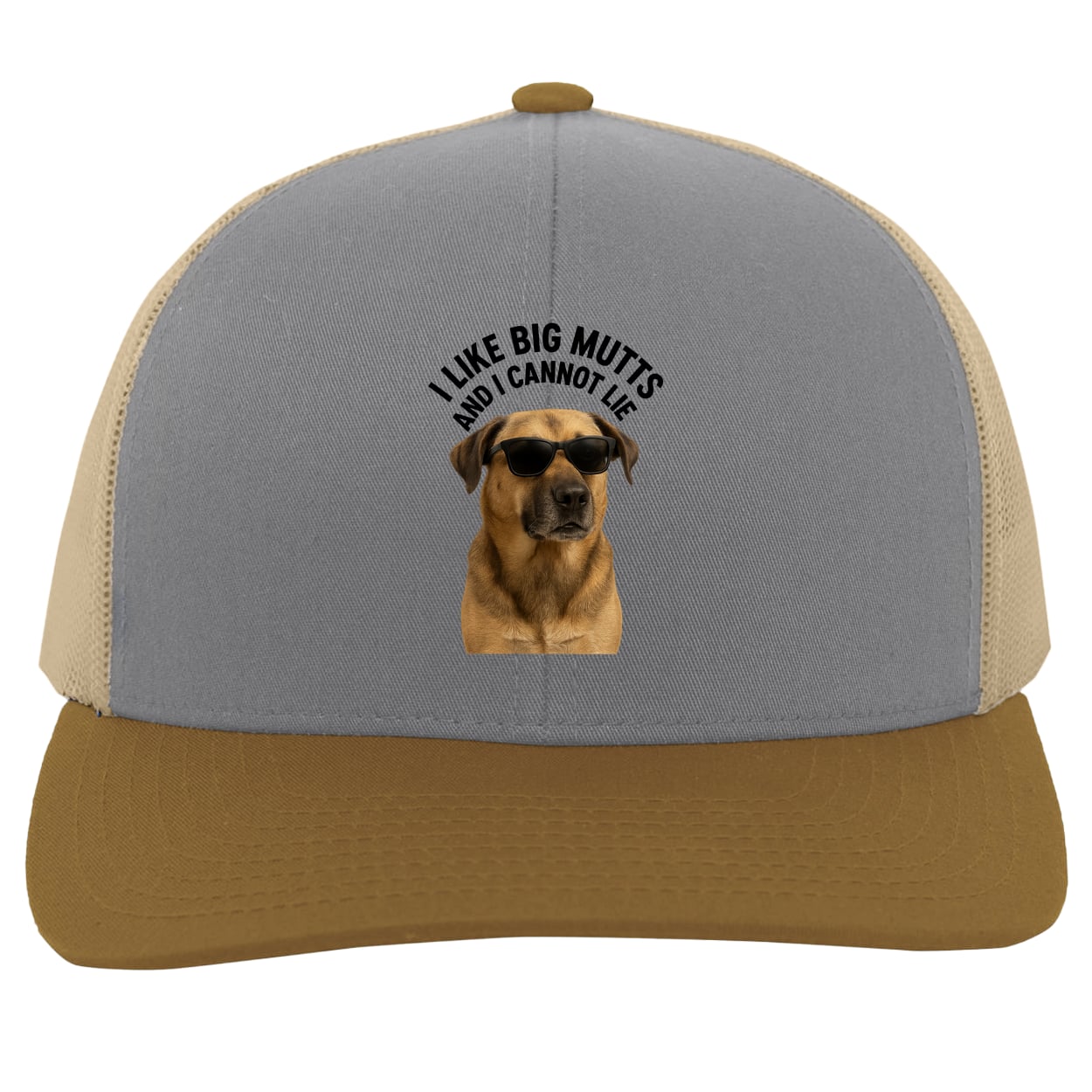 104C Trucker Snap Back - Heather/Beige/Amber