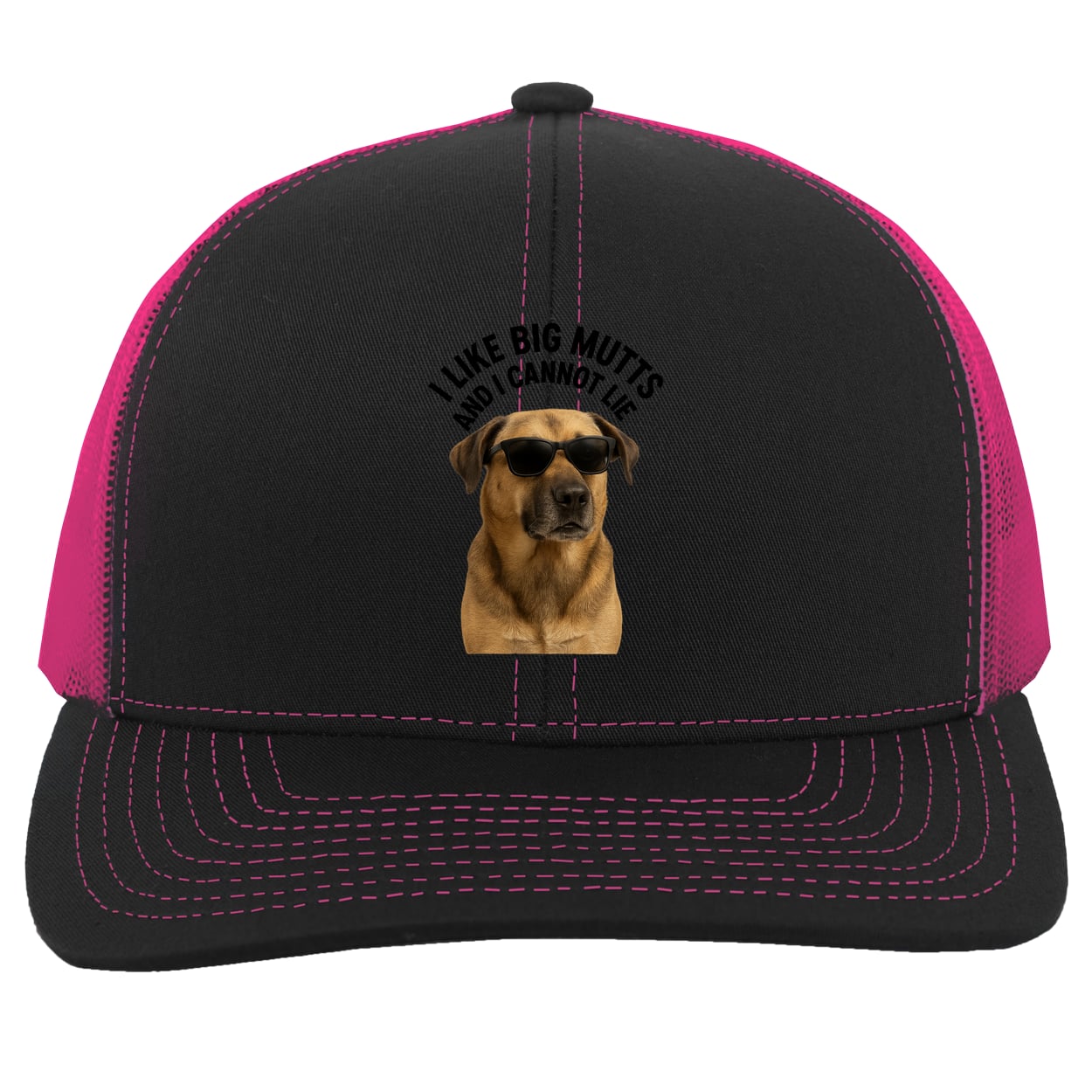 104C Trucker Snap Back - Black/Pink