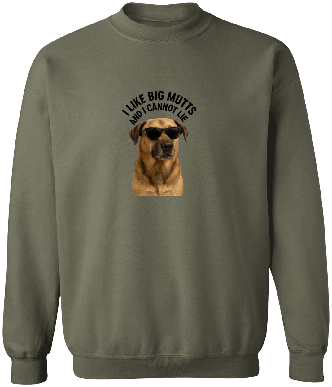 G180 Gildan Crewneck Pullover Sweatshirt - Military Green