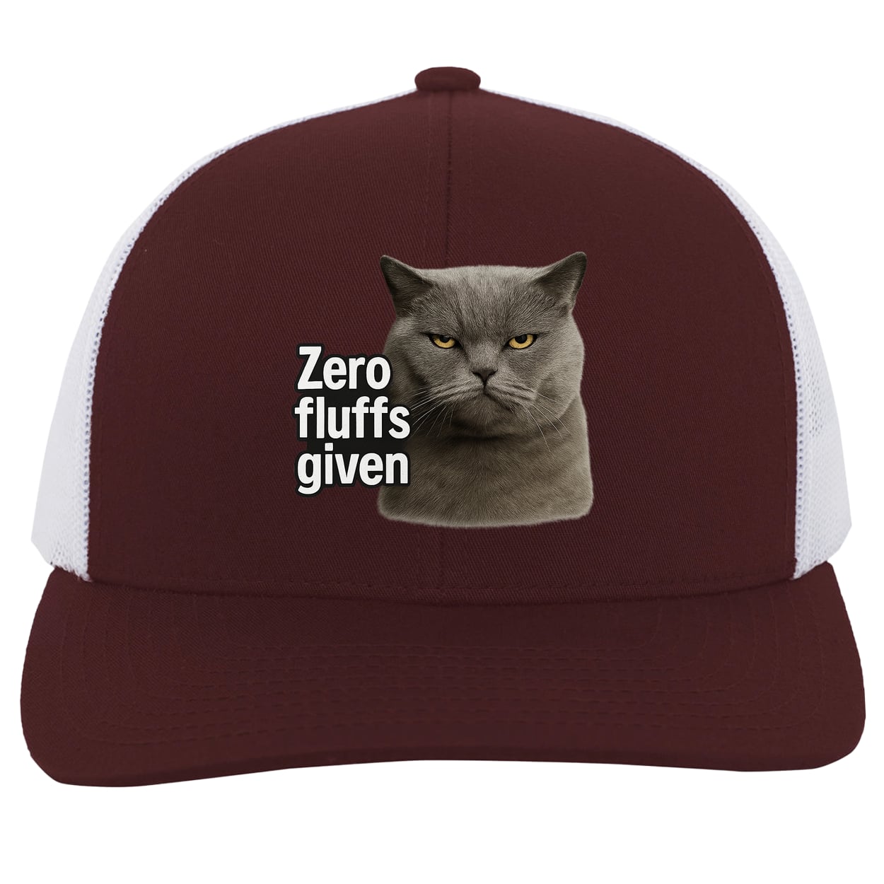 104C Trucker Snap Back - Maroon/White