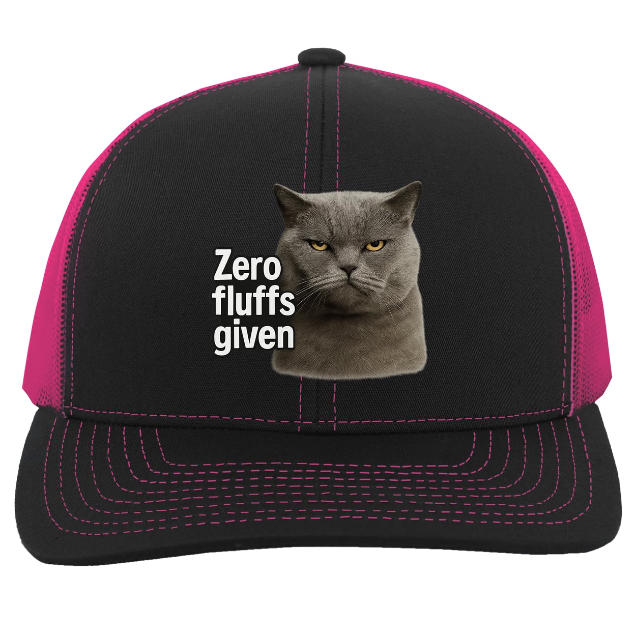 104C Trucker Snap Back - Black/Pink