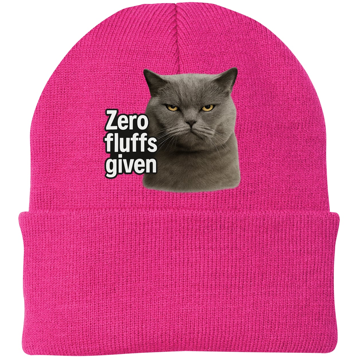 CP90 Port & Company Knit Beanie - Neon Pink