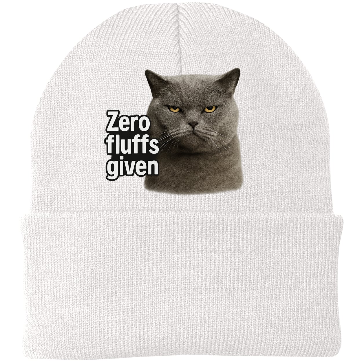 CP90 Port & Company Knit Beanie - White