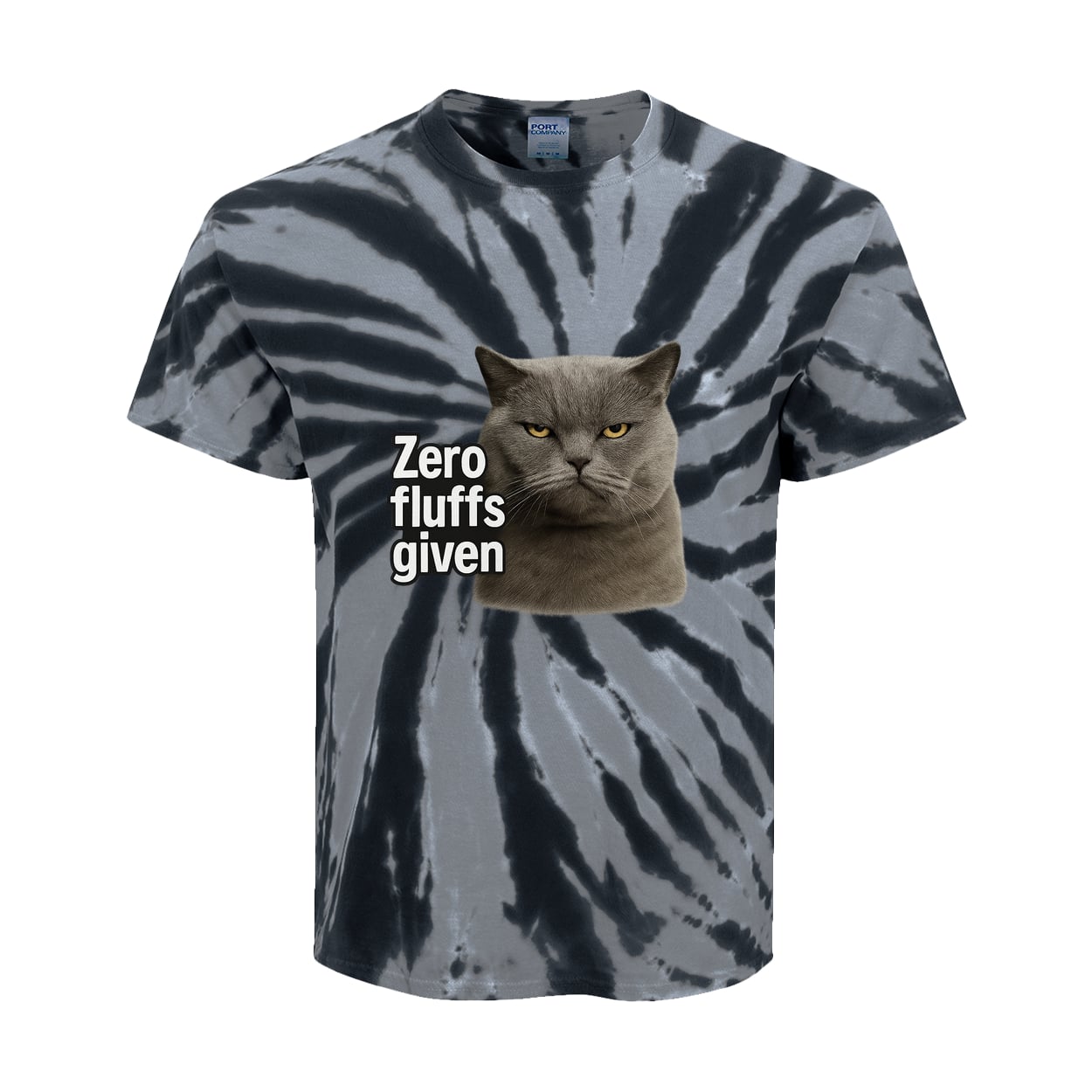 PC147Y Port & Company Kids Tie-Dye Tee - Black