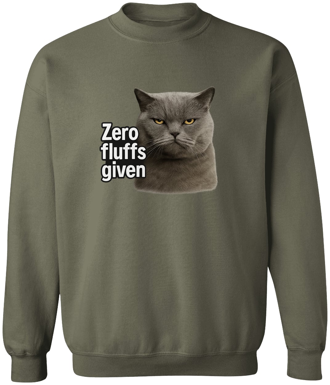 G180 Gildan Crewneck Pullover Sweatshirt - Military Green