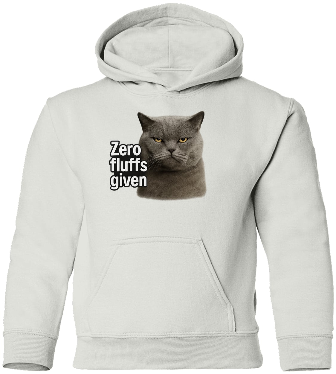 G185B Gildan Youth Pullover Hoodie - White