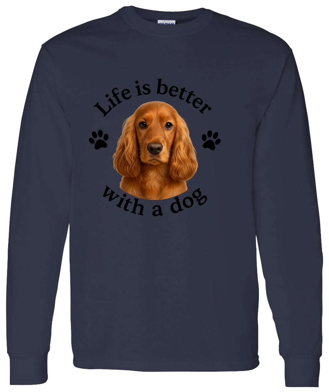 G540 LS T-Shirt 5.3 oz. - Navy