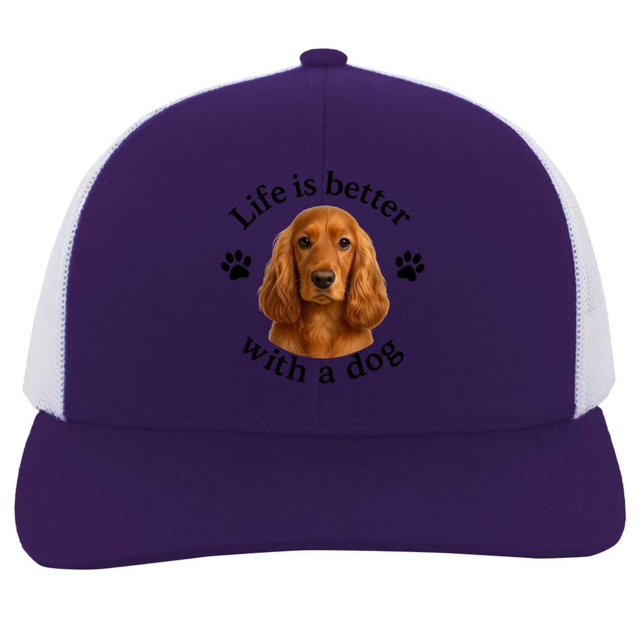 104C Trucker Snap Back - Purple/White