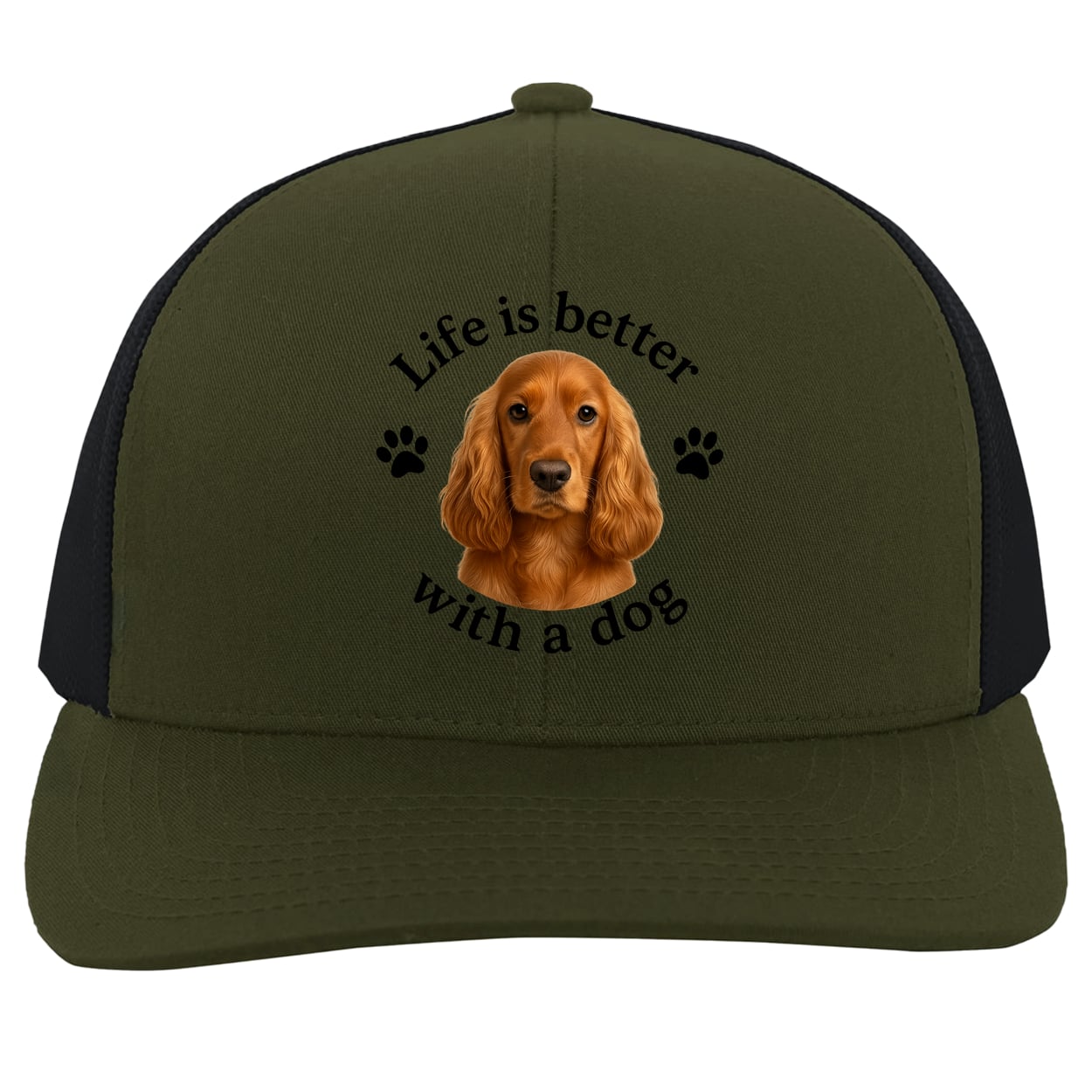 104C Trucker Snap Back - Moss/Charcoal