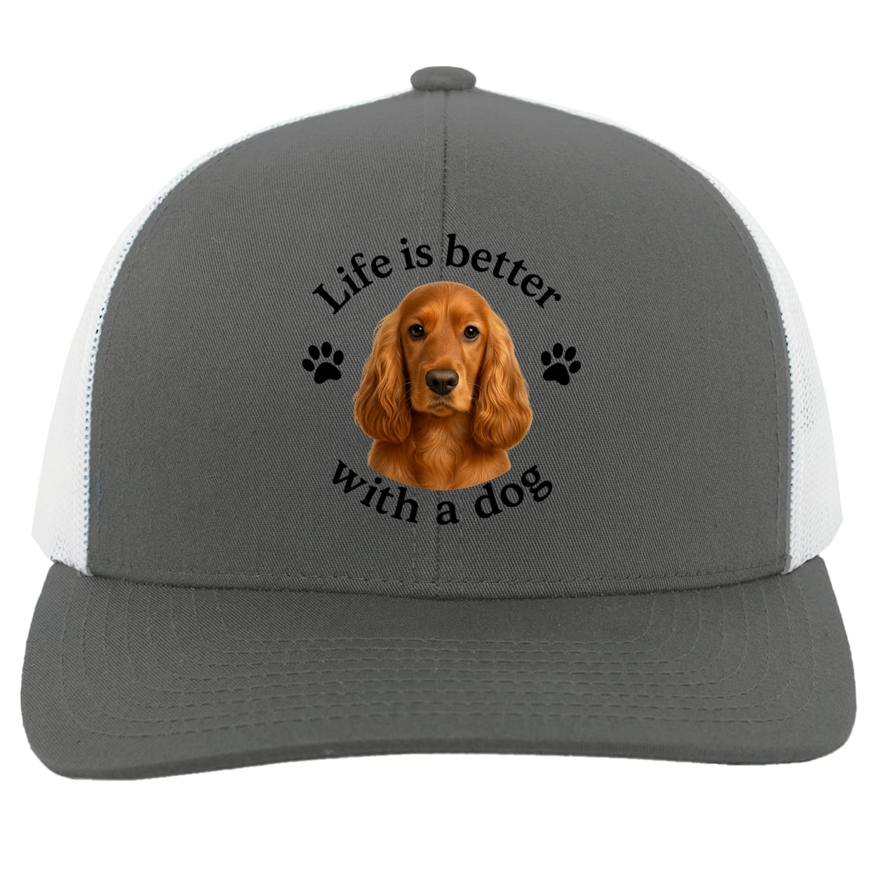 104C Trucker Snap Back - Graphite/White
