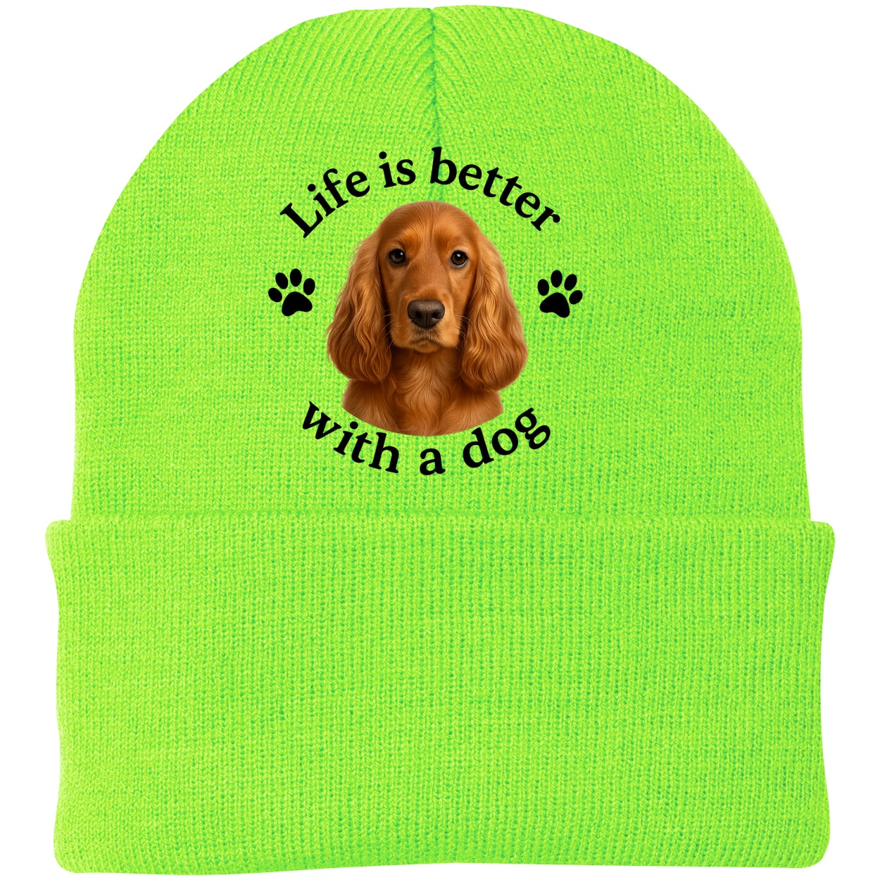 CP90 Port & Company Knit Beanie - Neon Green