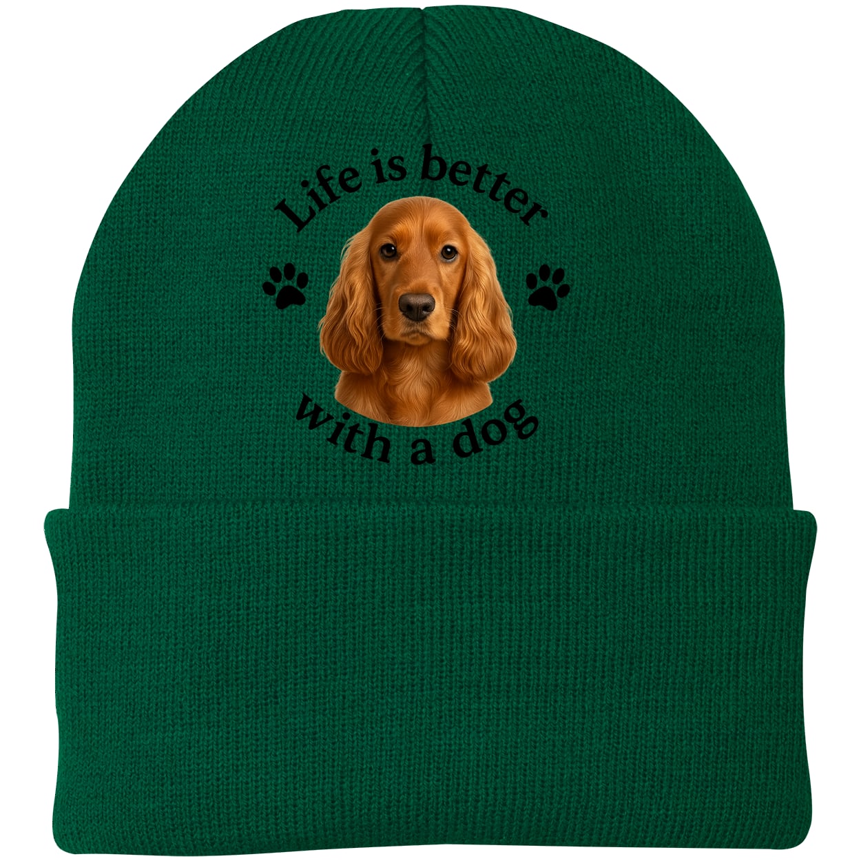 CP90 Port & Company Knit Beanie - Athletic Green