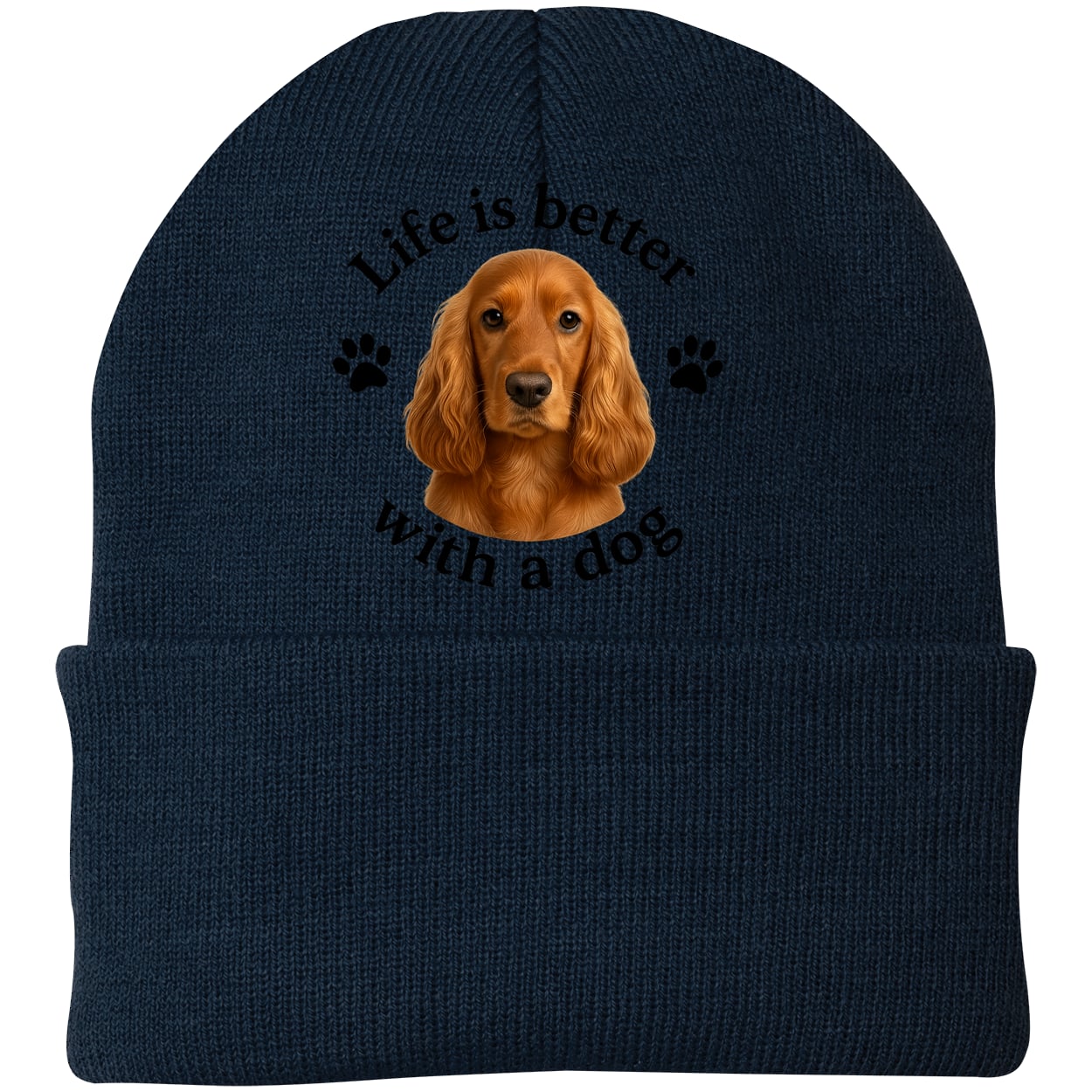 CP90 Port & Company Knit Beanie - Navy