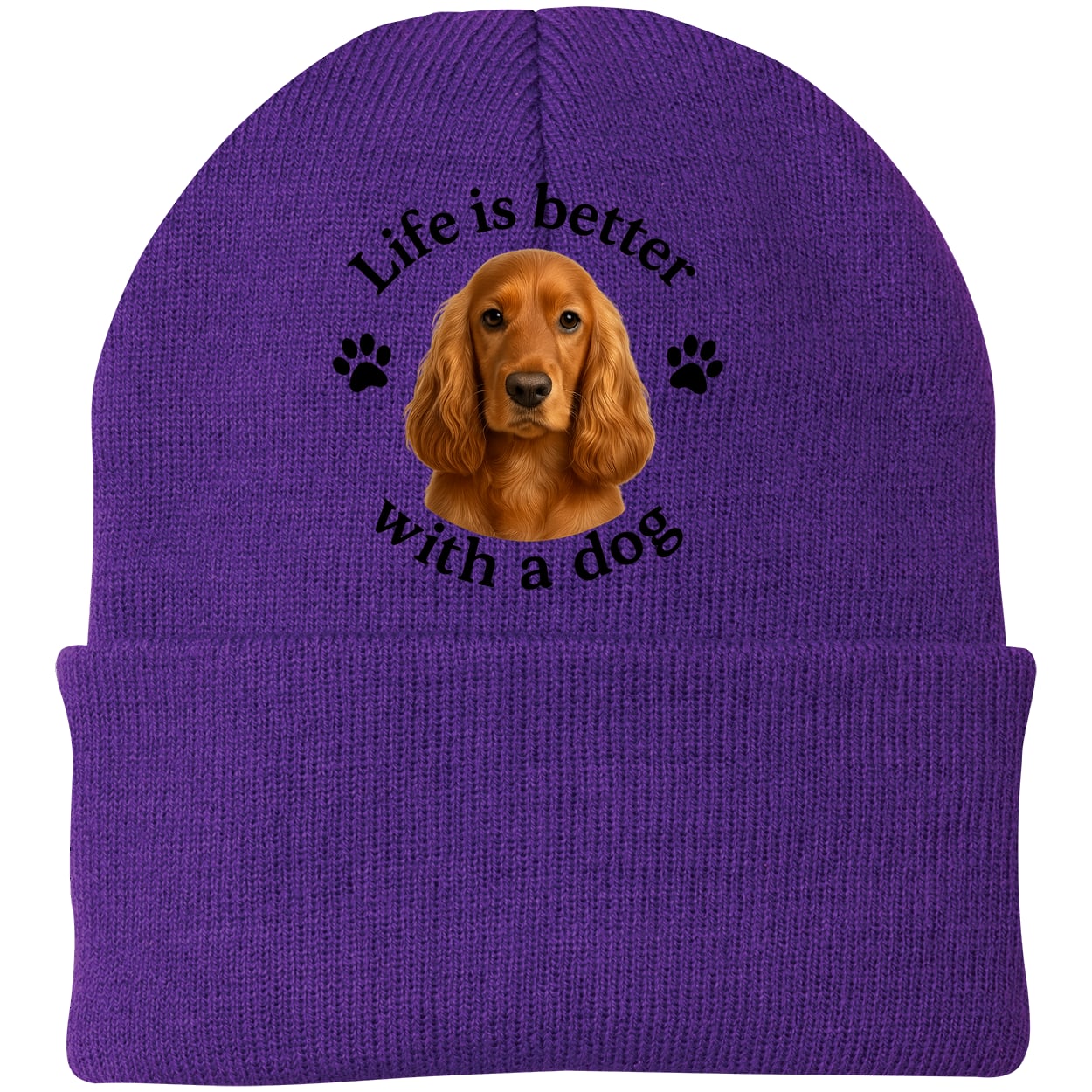 CP90 Port & Company Knit Beanie - Athletic Purple