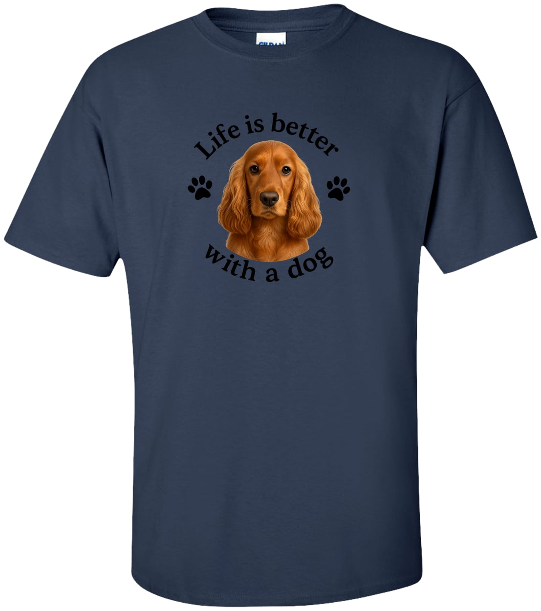 G200T Gildan Mens Tall Ultra Cotton Tee - Navy