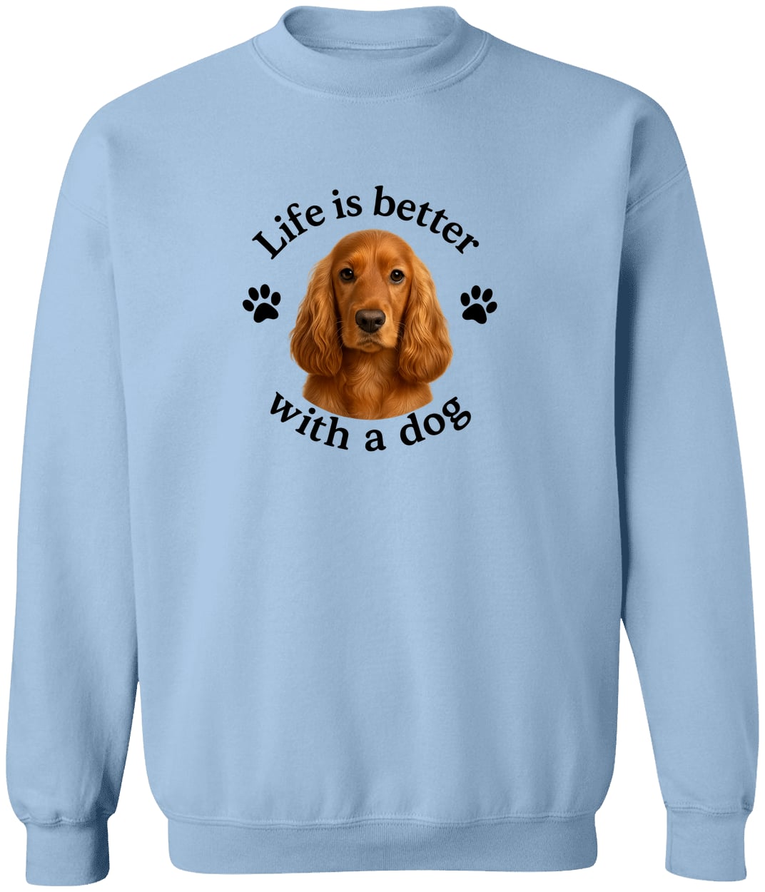 G180 Gildan Crewneck Pullover Sweatshirt - Light Blue