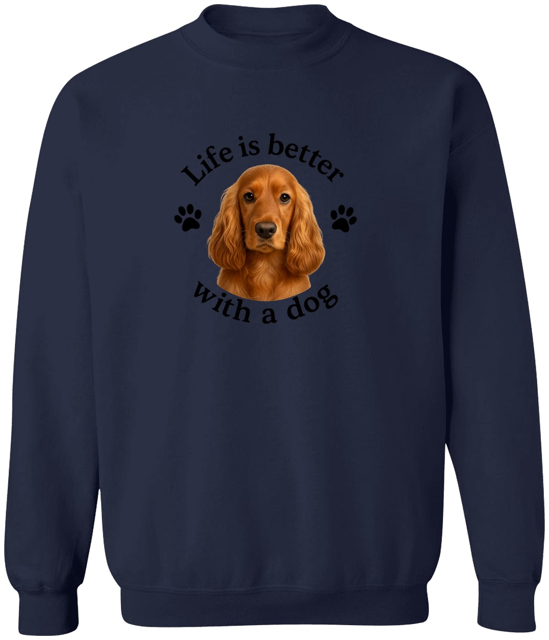 G180 Gildan Crewneck Pullover Sweatshirt - Navy
