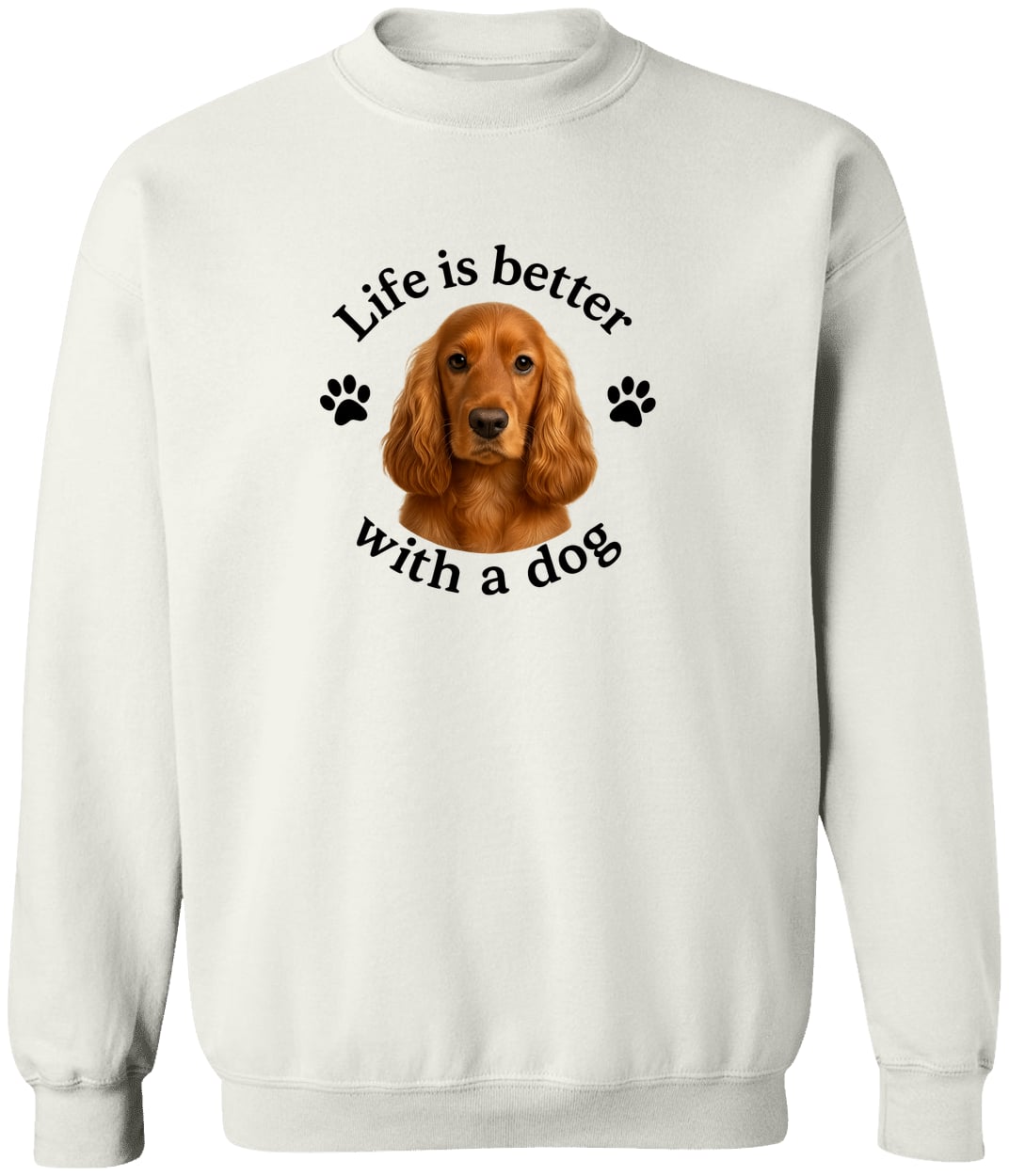 G180 Gildan Crewneck Pullover Sweatshirt - White