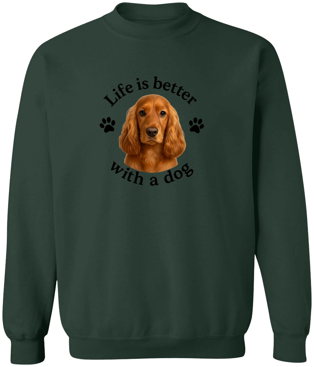 G180 Gildan Crewneck Pullover Sweatshirt - Forest Green