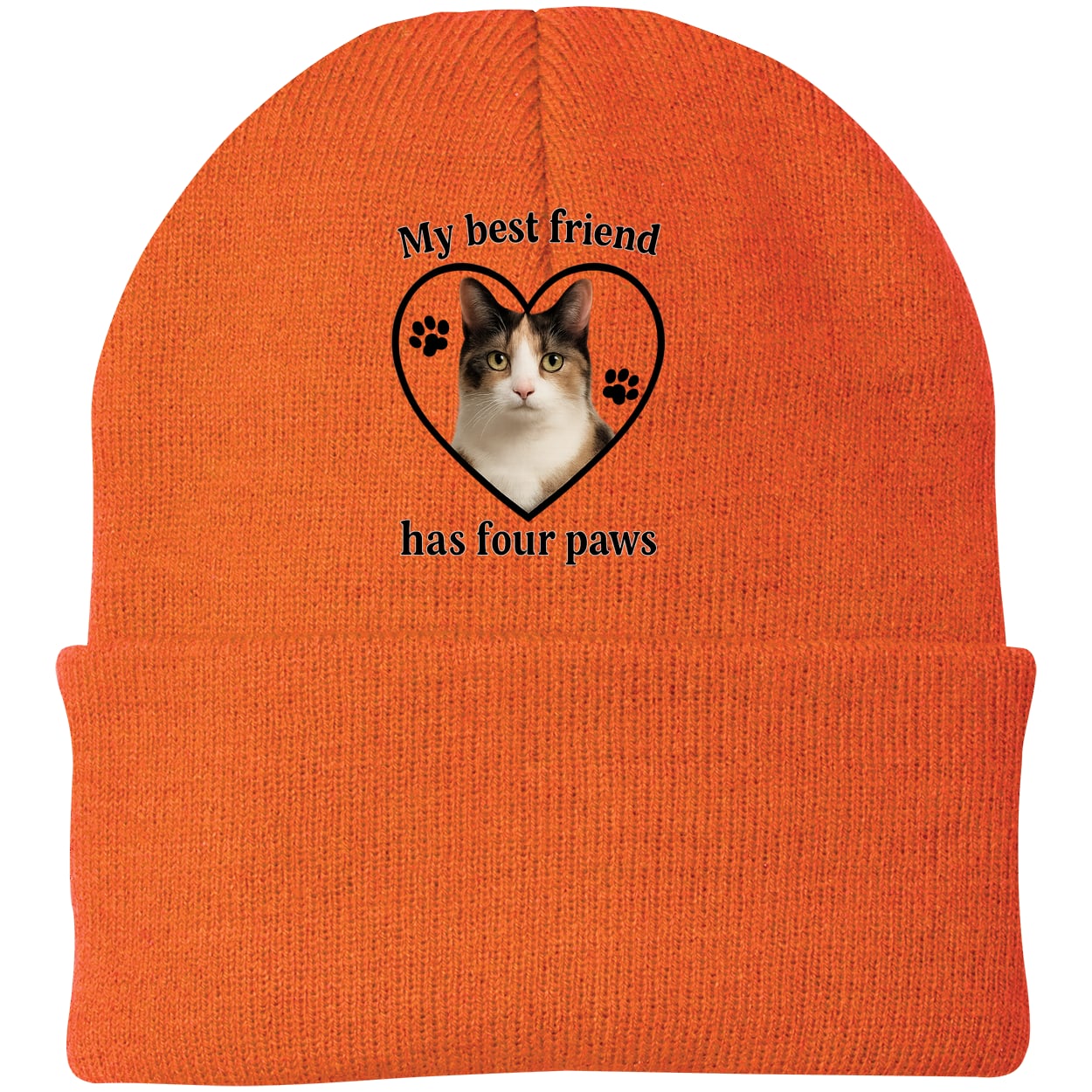 CP90 Port & Company Knit Beanie - Neon Orange
