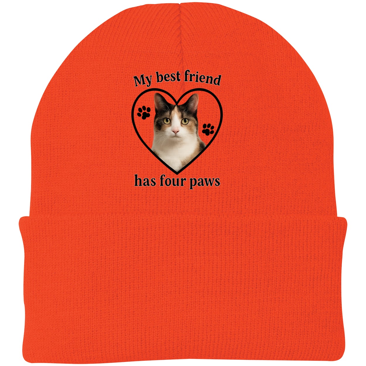 CP90 Port & Company Knit Beanie - Athletic Orange
