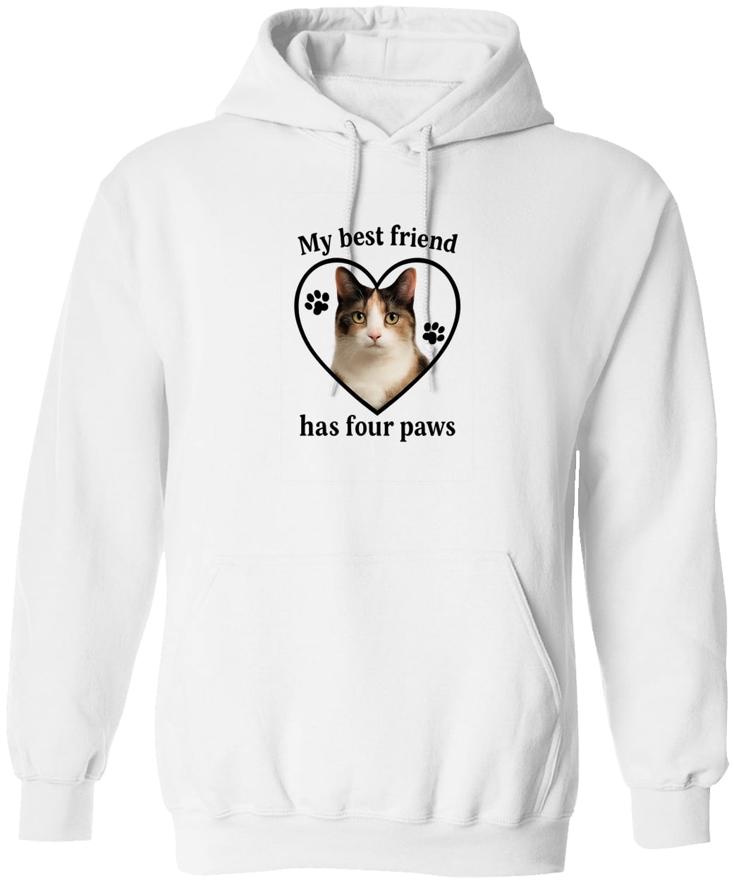 G185 Gildan Pullover Hoodie - White