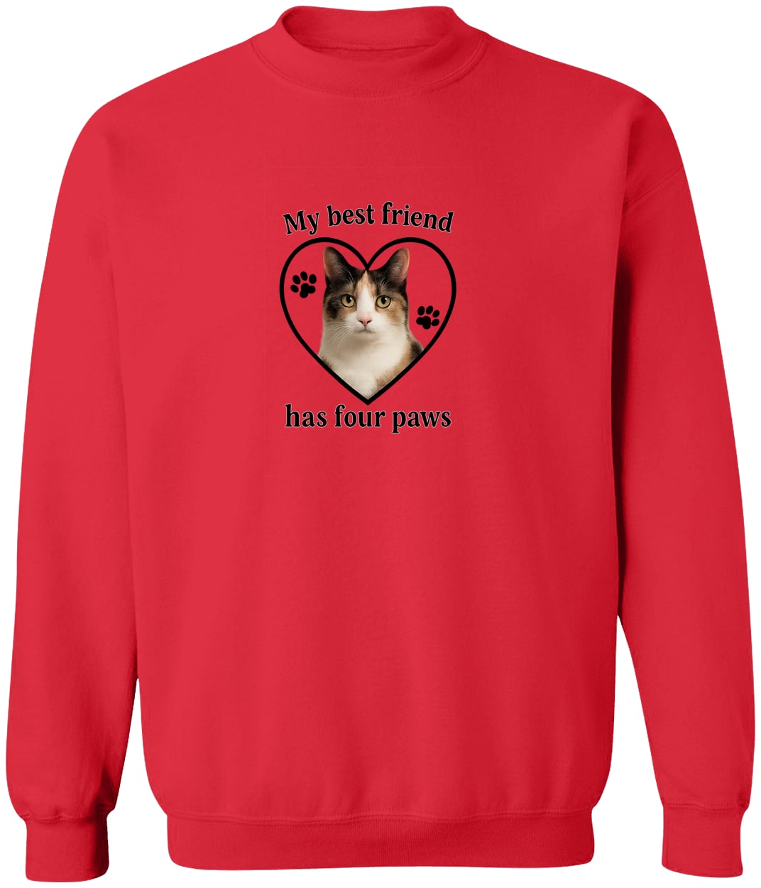 G180 Gildan Crewneck Pullover Sweatshirt - Red