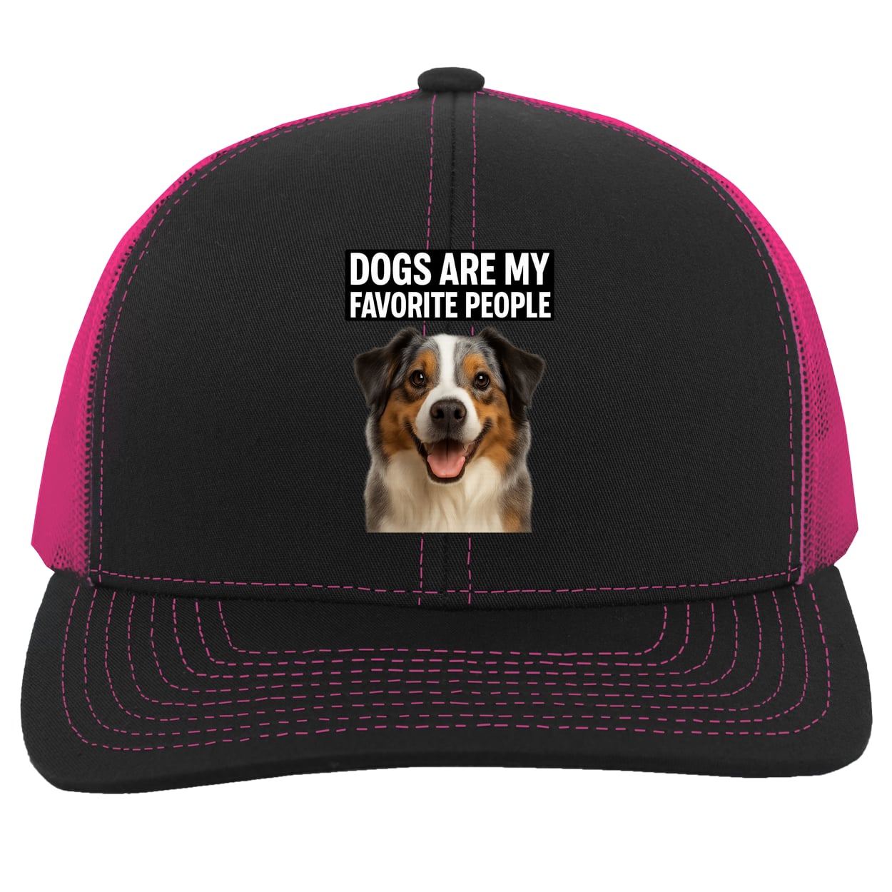 104C Trucker Snap Back - Black/Pink