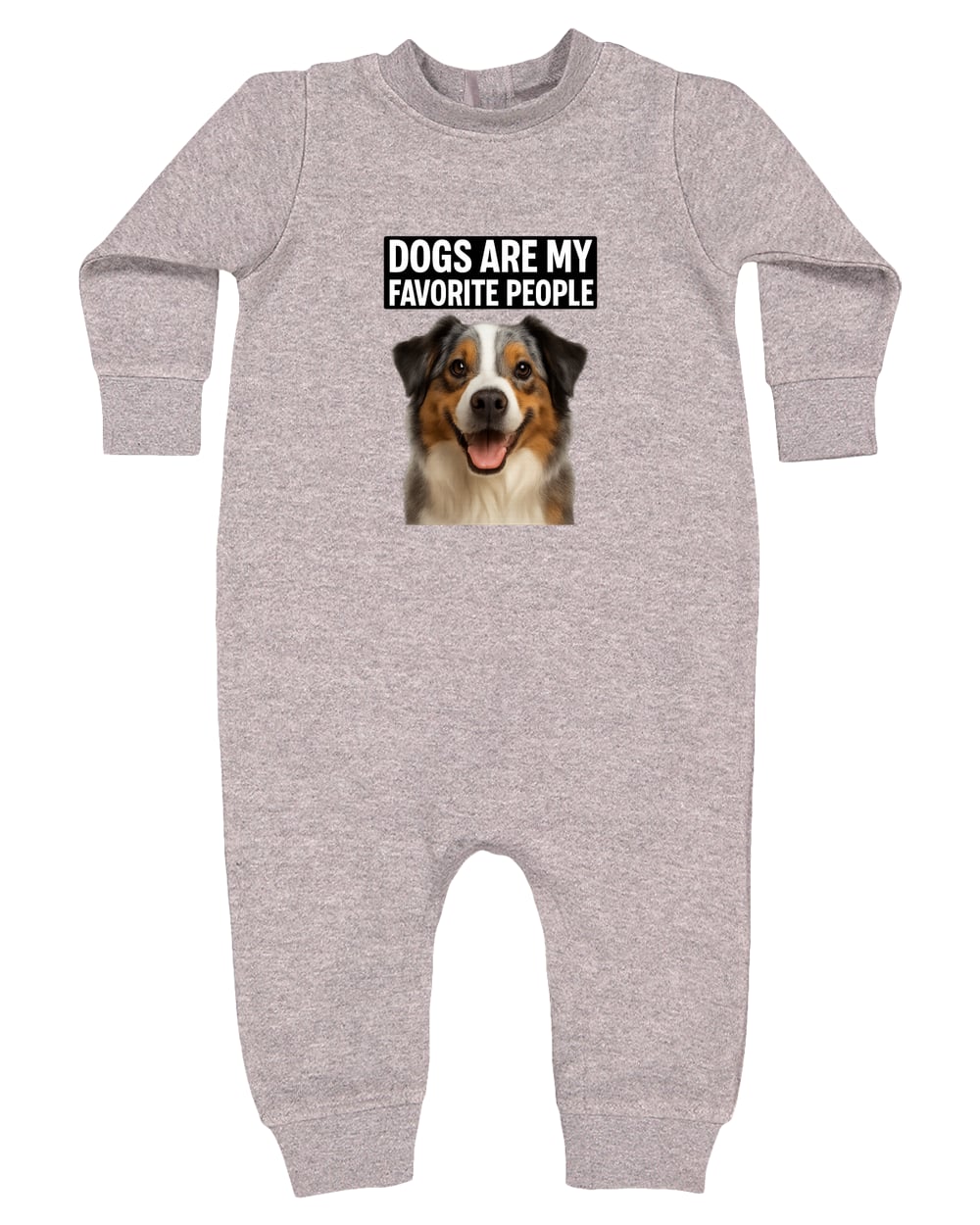 4447 Rabbit Skins Infant Fleece One-Piece Bodysuit - Heather Grey
