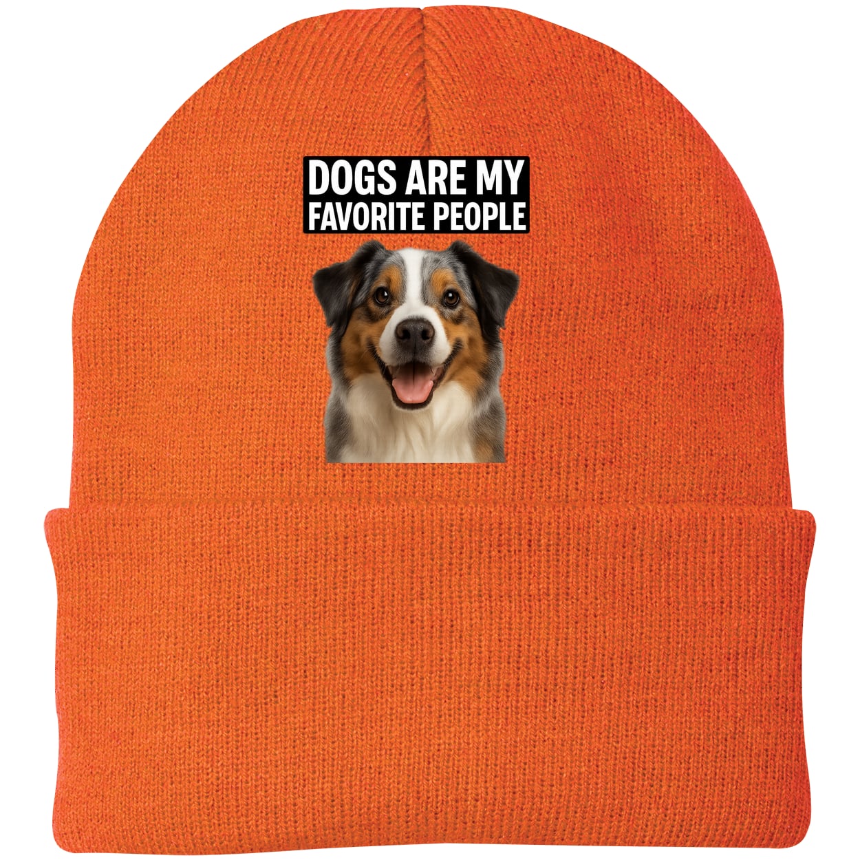 CP90 Port & Company Knit Beanie - Neon Orange