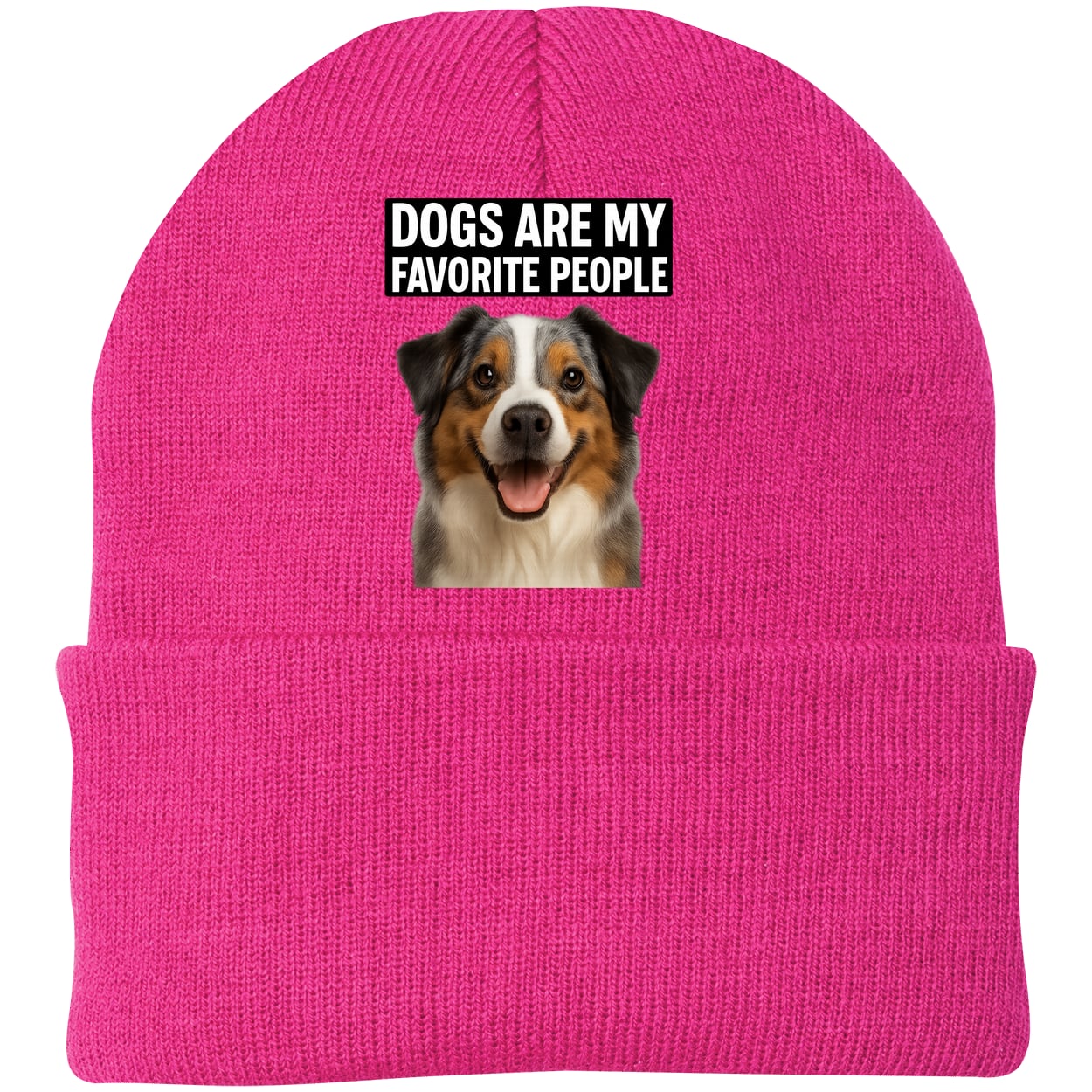 CP90 Port & Company Knit Beanie - Neon Pink