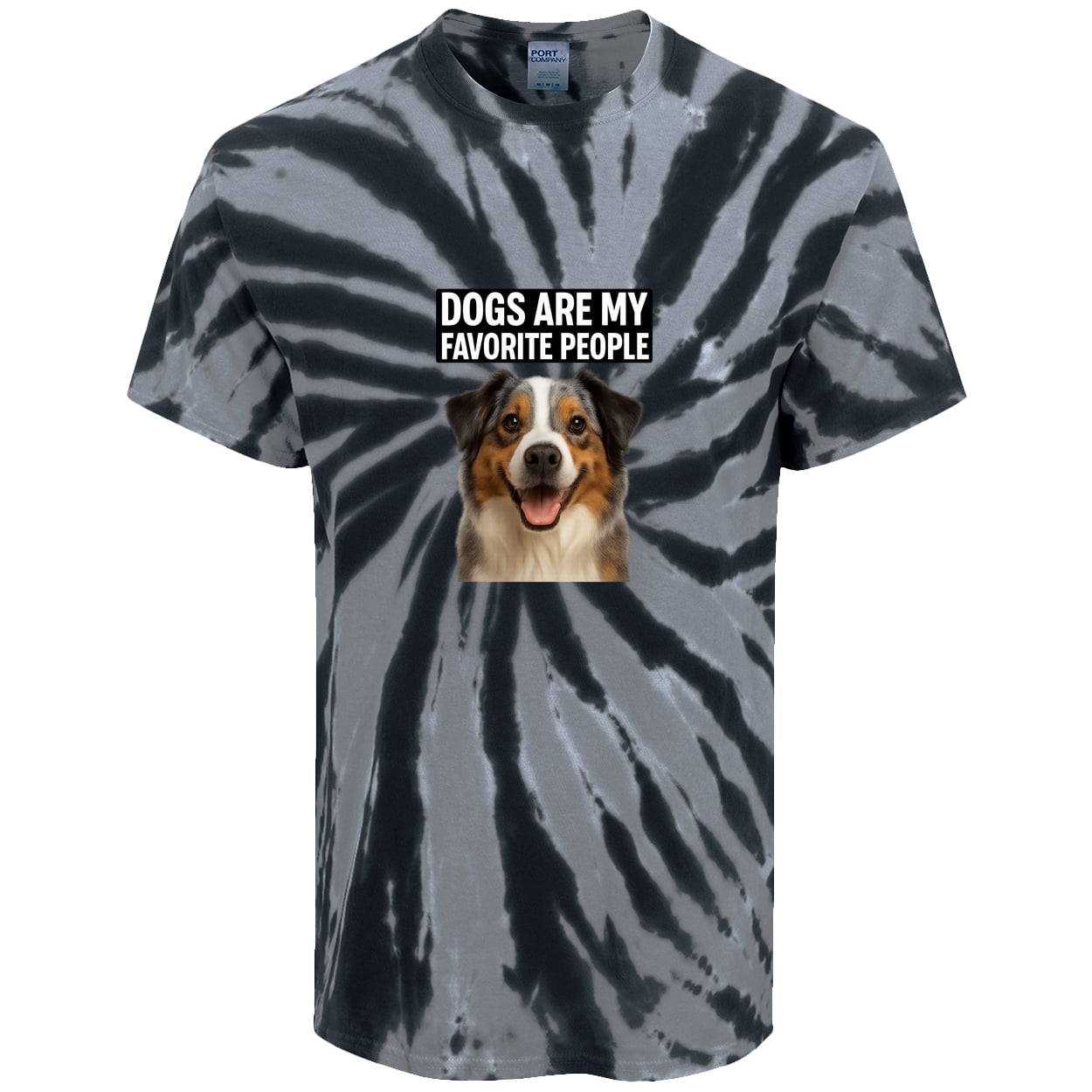 PC147 Port & Company Tie-Dye Tee - Black