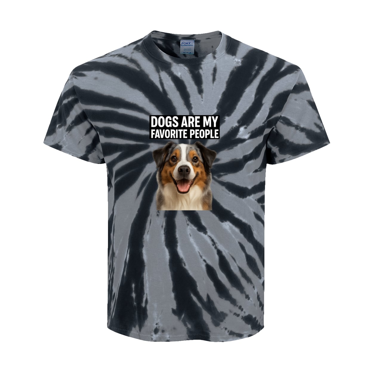 PC147Y Port & Company Kids Tie-Dye Tee - Black