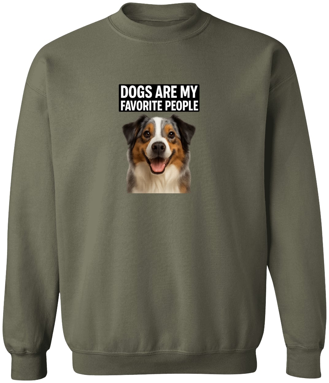 G180 Gildan Crewneck Pullover Sweatshirt - Military Green