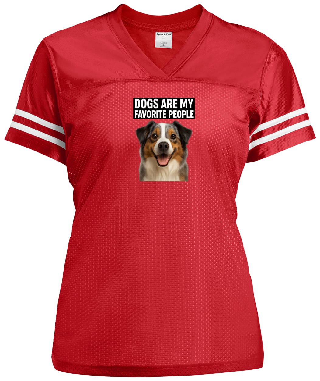 LST307 Sport-Tek Ladies' Replica Jersey - True Red/White