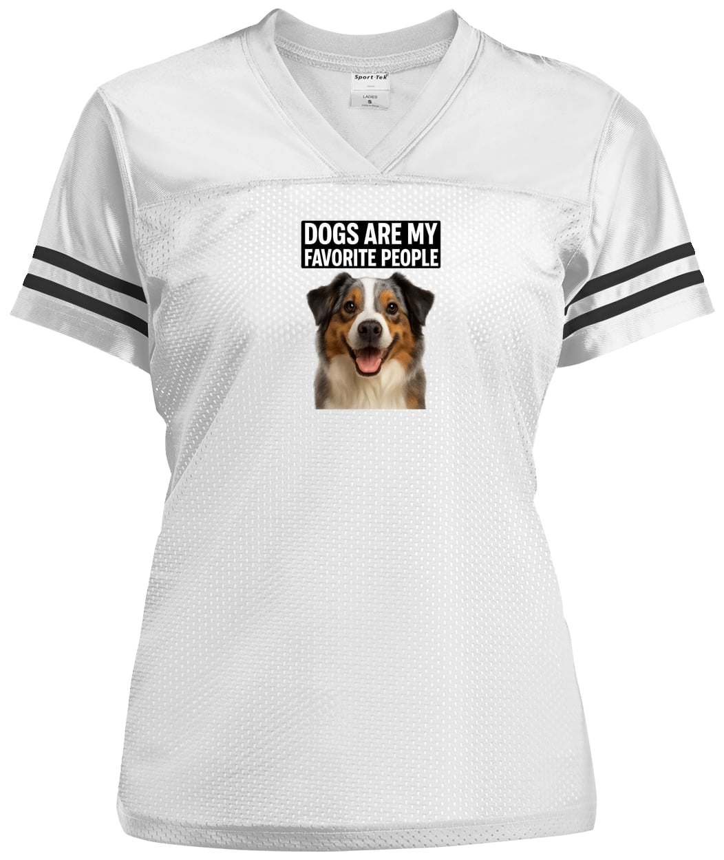 LST307 Sport-Tek Ladies' Replica Jersey - White/Black