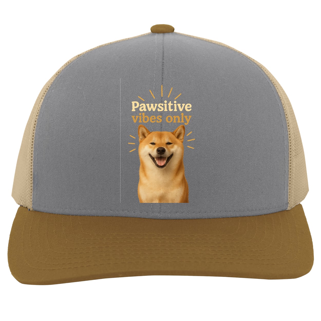 104C Trucker Snap Back - Heather/Beige/Amber
