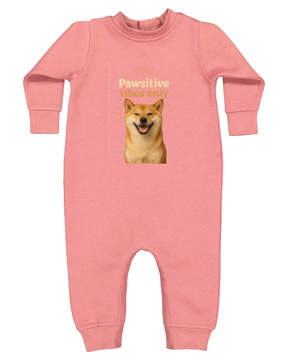 4447 Rabbit Skins Infant Fleece One-Piece Bodysuit - Mauvelous
