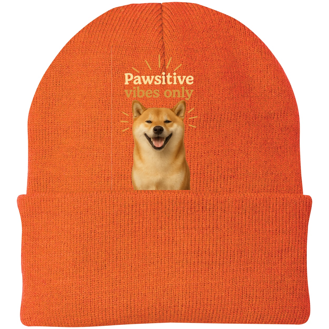 CP90 Port & Company Knit Beanie - Neon Orange