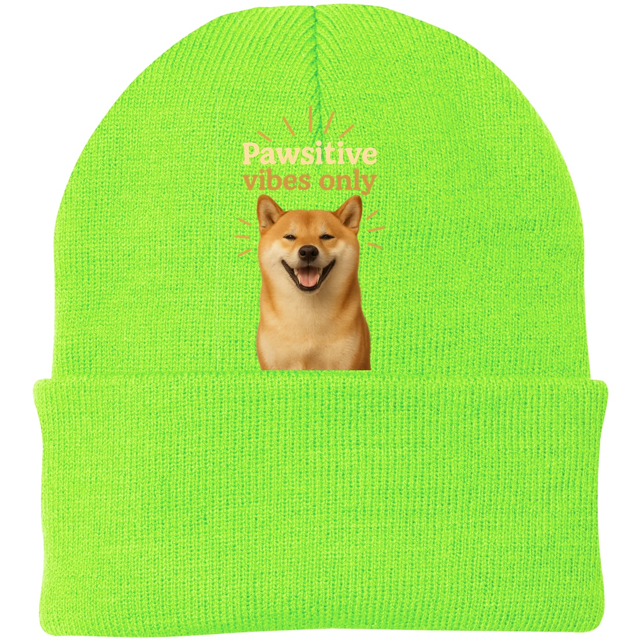 CP90 Port & Company Knit Beanie - Neon Green