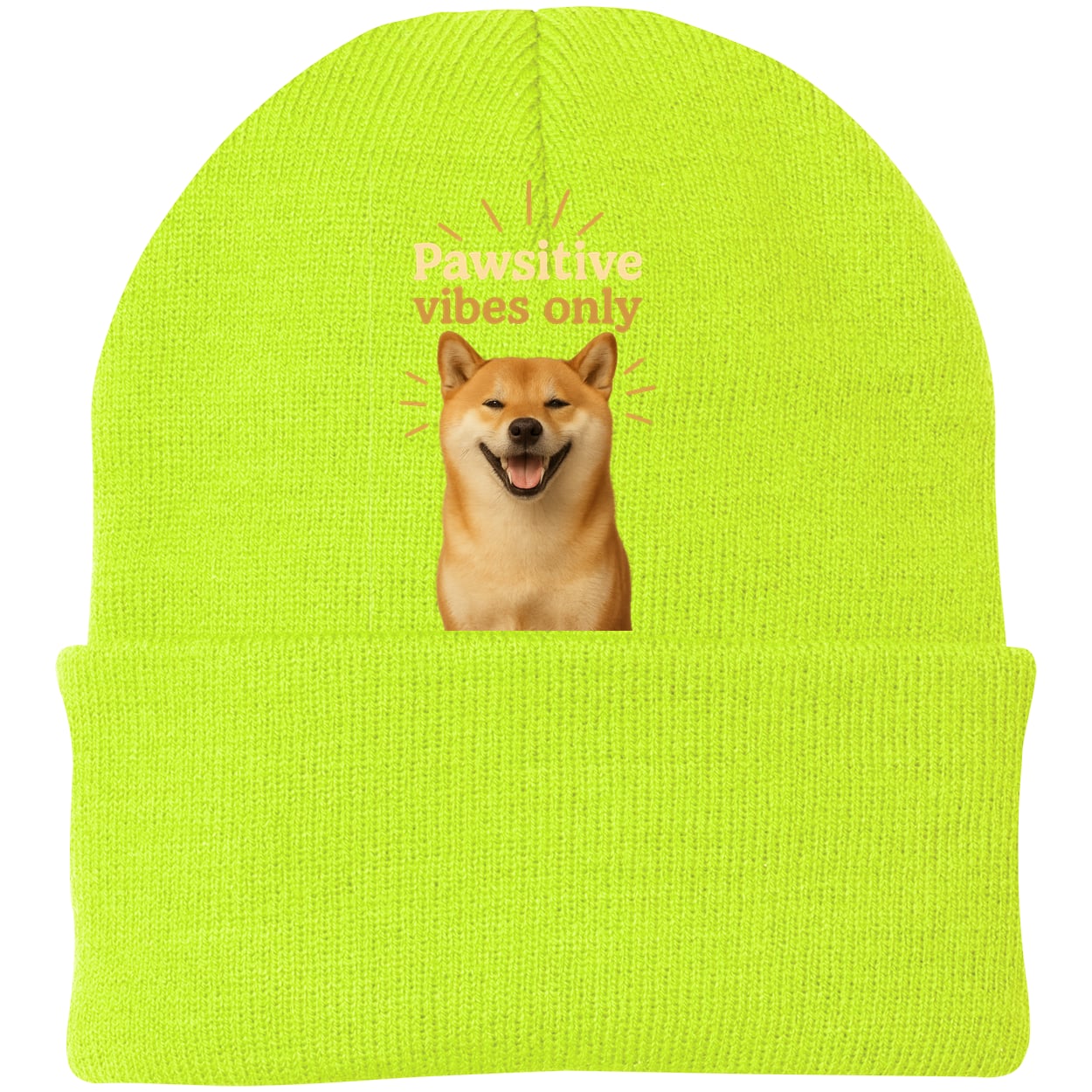 CP90 Port & Company Knit Beanie - Neon Yellow