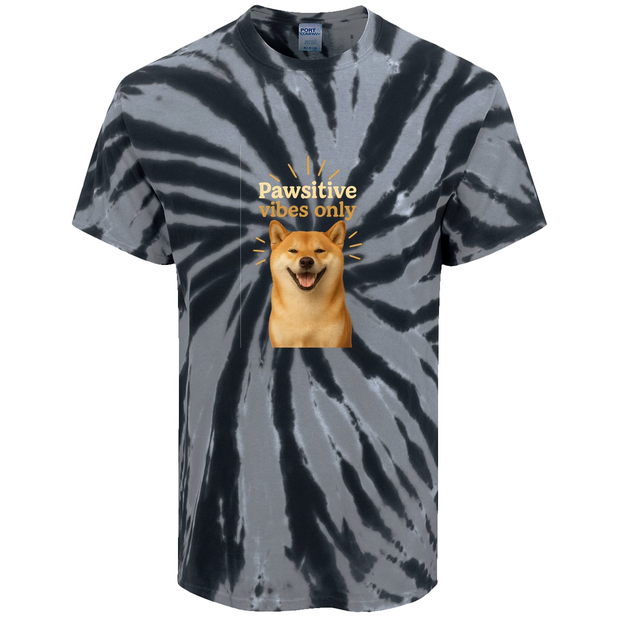 PC147 Port & Company Tie-Dye Tee - Black